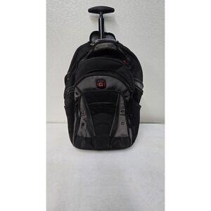 Wenger Swiss Army Triple Protect Multi Compartment Laptop Backpack Gray Black